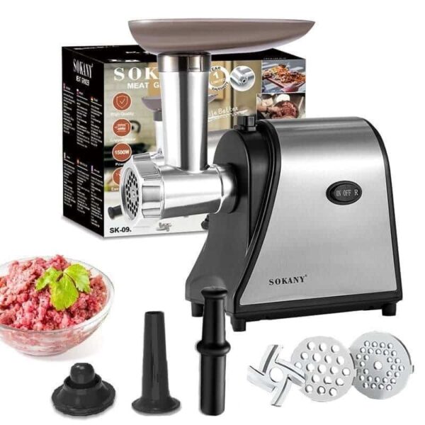 Sokany Stainless 3 In 1 Electric Meat Mincer/ Grinder-Commercial